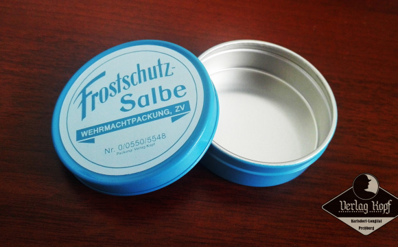 New tin for frost protection cream.