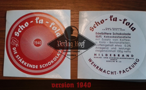 Scho-ka-kola - Wehrmacht Packung - Early War