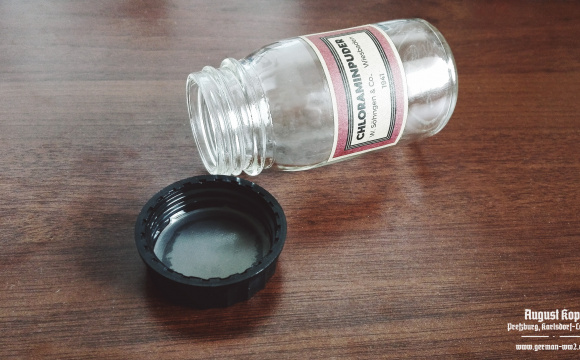 Chloraminpuder bottle empty