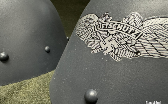 Reissued vz.32 Luftschutz helmet