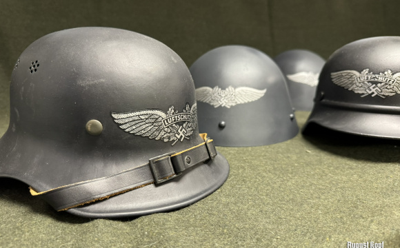 Reissued vz.32 Luftschutz helmet