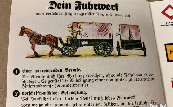 Kutscher im Verkehr - Coachman booklet