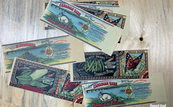 Reprint of vintage can designs.