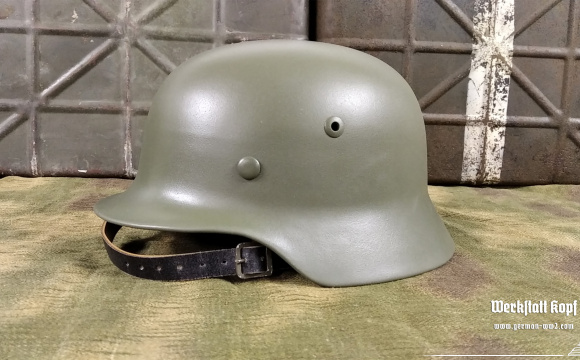 Original german WW2 helmet, restored for reenactment use.