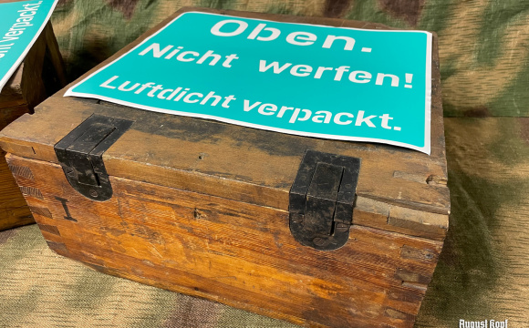 Large plastic stencil for german army boxes 