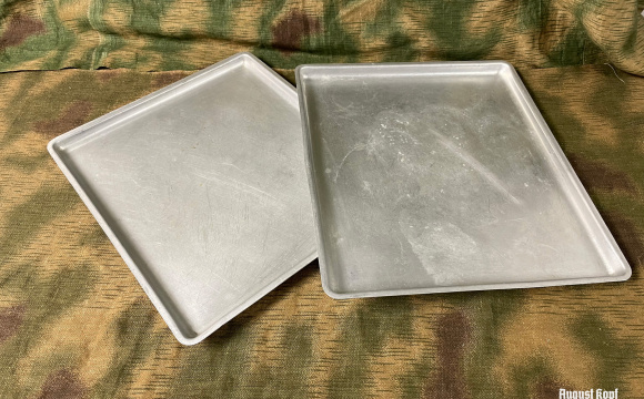 Nice army food trays made of durable aluminium (cca.