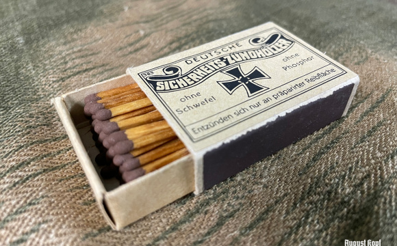 Postwar box reworked with historical matches design.