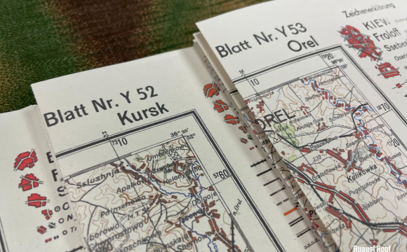 Heereskarte Kursk - Prochorowka set of 4 maps