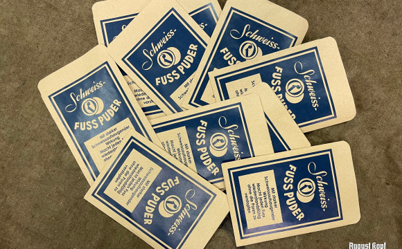 Foot powder bag (Fusspuder) empty