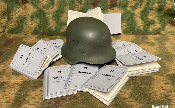Unique reproduction of authentic WW2 German Paybook.