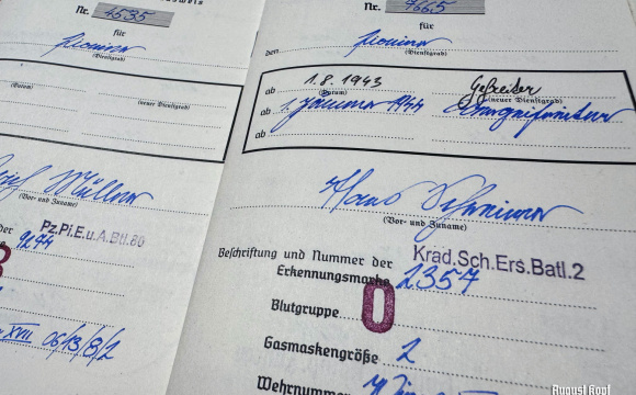 Heer/SS Soldbuch filling service (incl. stamps)
