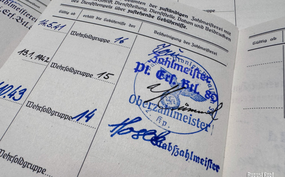 Heer/SS Soldbuch filling service
