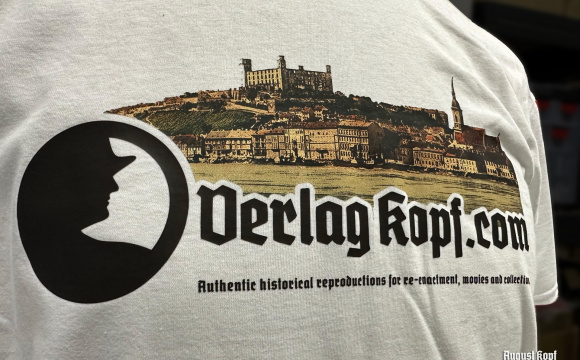 Support us by buying our T-Shirt with Pressburg design! White lightweight summer T-shirt 130g/m².