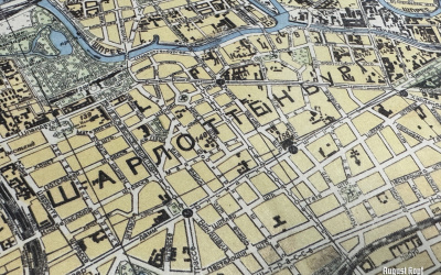 Berlin map in Azbuka