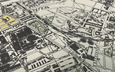 Berlin map in Azbuka