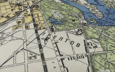 Berlin map in Azbuka