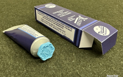 Klenzo reproduction tooth paste, with actual content - ideal for your reenactment personal hygiene kit.