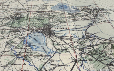Deutsche Heereskarte DAK Tunis
