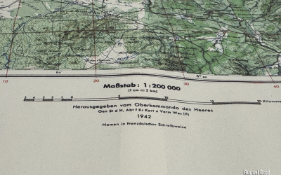 Deutsche Heereskarte DAK Tunis
