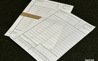 Standard A4 message form of transmitting content.