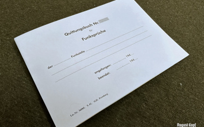 Nice A5 form booklet for keeping records about radio messages.
