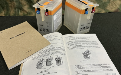 Quality reproduction of battery manual in authentic A4 format on natural paper.