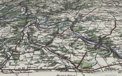 Sonderausgabe Heereskarte Rouen