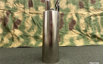 Steel medical storage container