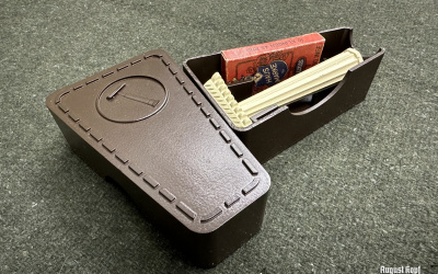 Empty protective box for shaving kit