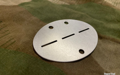 Accurate replica of German WW2 WH/KM/LW/SS dog tag.