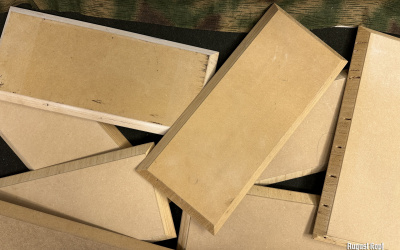 Diorama base wooden stand