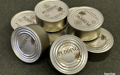 PUDDING - canned pudding, used for example in the 10 in 1 rations, does not require refrigeration.