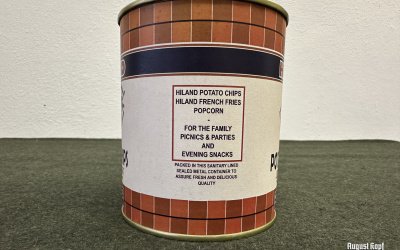 US can of HILAND potato chips