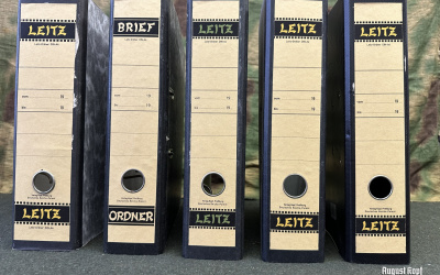 Vintage document binders set 5PCS
