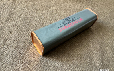 New wooden inert pionier props of 1 pound charge.