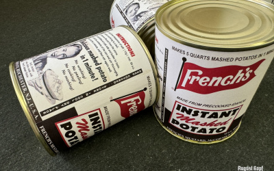 Canned instant mashed potato is great for events where you need to feed larger groups of people.