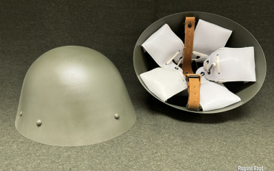 Original steel war helmet, model used since 1932 by Czechoslovak army.