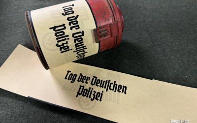 Cashbox label Tag der Polizei