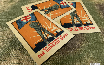 Cardboard reproduction of popular postcards from era of the (First) Slovak Republic 1939-1945.