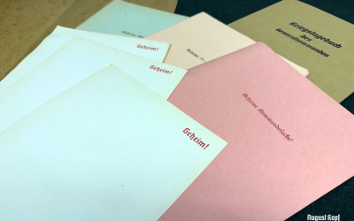 Cardboard folder Akten set