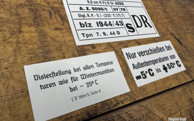 Panzerschreck box labels summer mun.