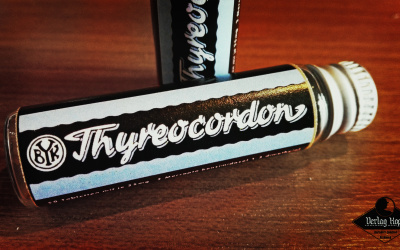 Authentic replica of Thyreocordon (medicine tube box).