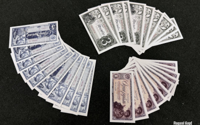 Unique set of Soviet WW2 era paper money.