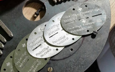 Erkennungsmarke service - dog tag stamping