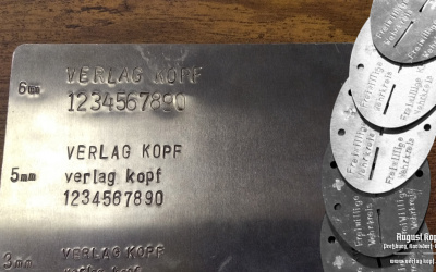 Erkennungsmarke service - dog tag stamping