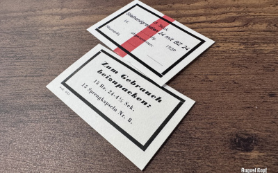 Stielhandgranaten 24 box labels earlywar