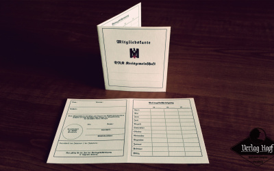 Deutsches Rotes Kreuz membership card, made of nice natural thick paper.