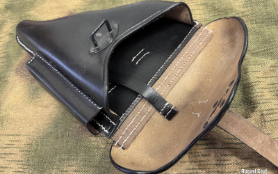 Classic leather holster Pistolentasche  for P38 known as Walther.