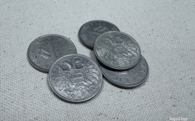 1 Schilling 1934 set of 5 coins