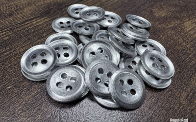 Reproduction of WH/SS aluminium buttons.